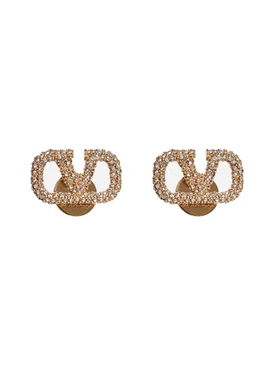 Valentino Garavani Gold Vlogo Signature Earrings