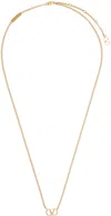 VALENTINO GARAVANI GOLD VLOGO SIGNATURE NECKLACE