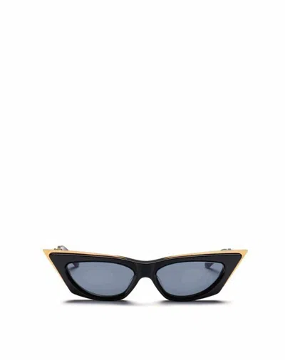 Valentino Goldcut Mini Sunglasses For Men In Black