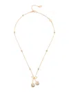 Valentino Cherrifyc Metal Necklace With Swarovski Crystals In Gold