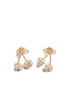 Valentino Cherryfic Metal And Swarovski Crystal Earrings In Gold