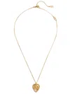 Valentino Golden Fil Perdu Necklace In Golden
