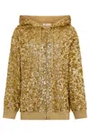 Valentino Sequinned Zip-up Hoodie In Multi