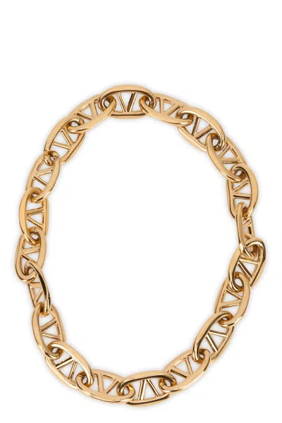 Valentino Garavani Golden Metal Necklace