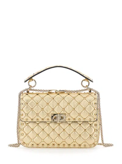 Valentino Garavani Golden Rockstud Spike Crossbody Bag