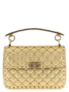 Valentino Quilted Studded Top Handle Chain Shoulder Bag