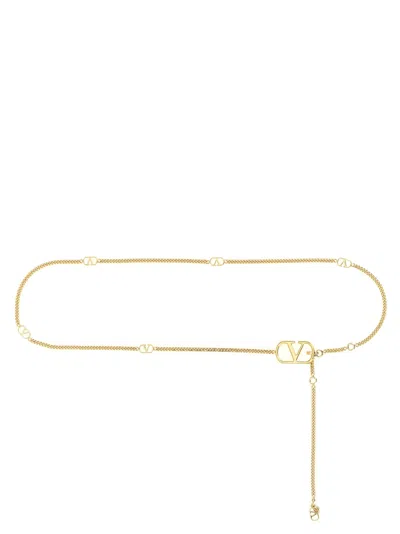 Valentino Garavani Golden Vlogo Adjustable Belt