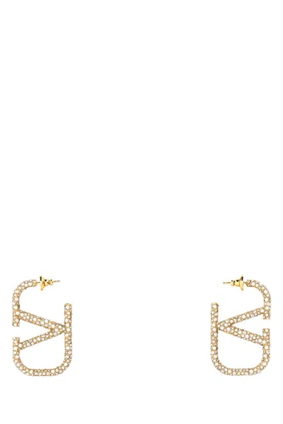 Valentino Garavani Golden Vlogo Earrings