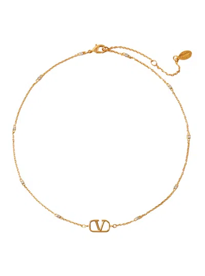 VALENTINO GARAVANI GOLDEN VLOGO NECKLACE