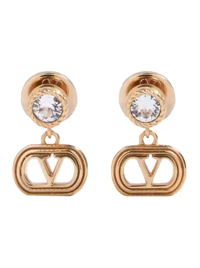 Valentino Garavani Golden Vlogo Signature Earrings