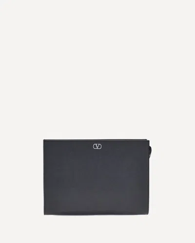 Valentino Garavani Grained Leather Pouch