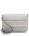 Valentino Grainy Calfskin Rockstud Flap Side Slip Crossbody (authentic Pre-  Loved)