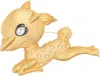 Valentino Graphic Brooch In Gold