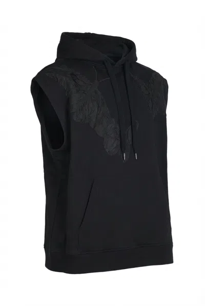 Valentino Graphic Logo Hoodie In Black