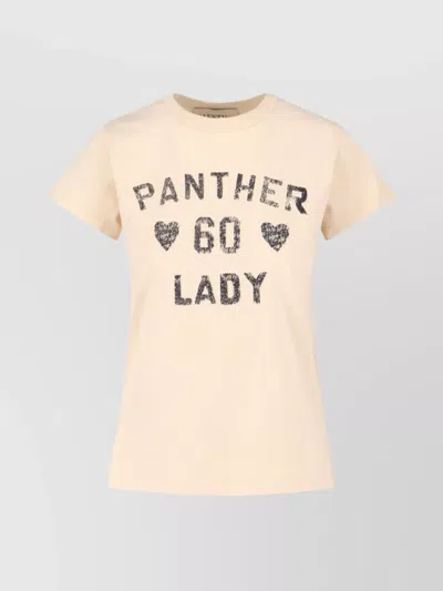 Valentino Graphic Print Crew Neck Short Sleeve Top In Multi