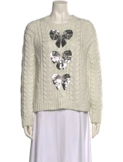 Pre-owned Valentino Graphic Print Crew Neck Sweater