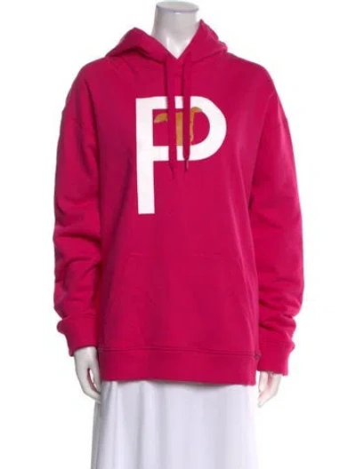 Pre-owned Valentino Graphic Print Crew Neck Sweatshirt W/ Tags In Pink