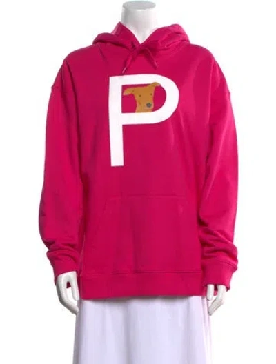 Pre-owned Valentino Graphic Print Crew Neck Sweatshirt W/ Tags In Pink
