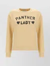Valentino Graphic Print Cotton Sweatshirt With Raglan Sleeves In Yellow