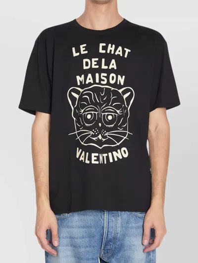 Valentino Graphic Print Crew Neck T-shirt