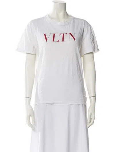 Pre-owned Valentino Graphic Print Crew Neck T-shirt In Multi