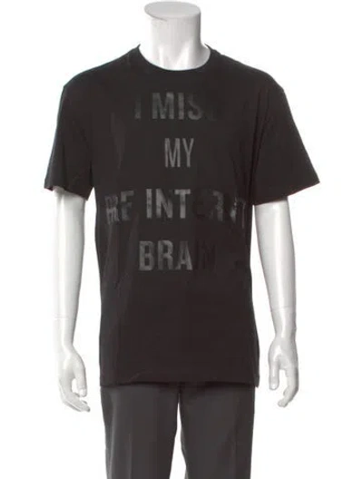 Pre-owned Valentino Graphic Print Crew Neck T-shirt In Multi
