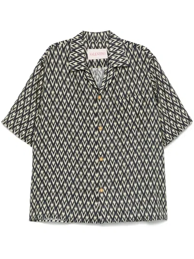 Valentino Graphic-print Shirt In Blue
