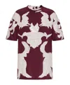 Valentino Metamorphos Gryphon Print T-shirt In Red