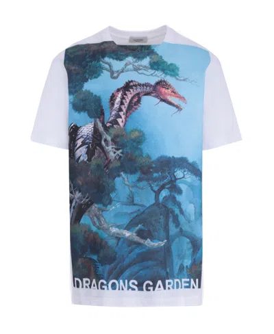 Valentino Graphic Print T-shirt In Black