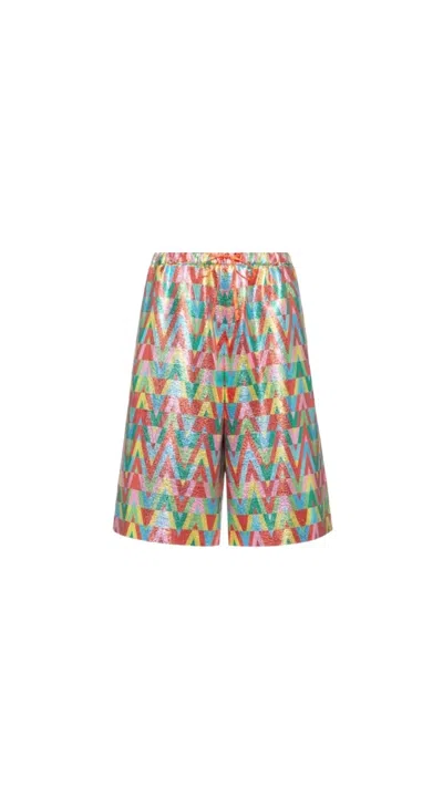 Valentino Graphic-print Shorts In Multi