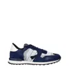 Valentino Gray Fabric Athletic Sneakers In Multi