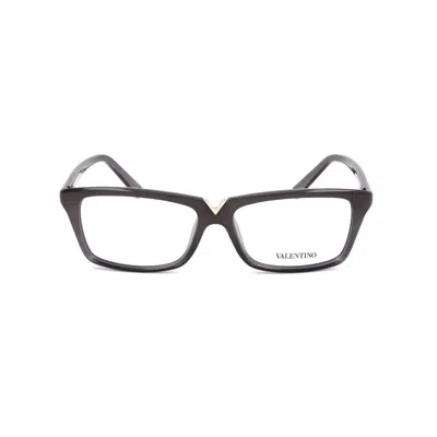 Valentino Garavani Gray Injected Glasses (frames) In Brown