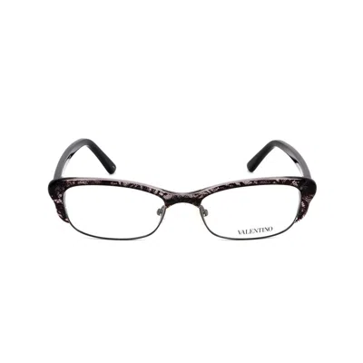 Valentino Garavani Gray Metal Glasses (frames) In Black