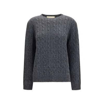 Valentino Gray Wool Oves Aries Sweatshirt