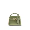 Valentino Green Calf Leather Bos Taurus Shoulder Bag