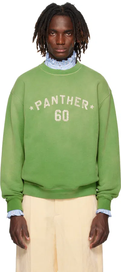 Valentino Green 'chez ' Print Cotton Sweatshirt