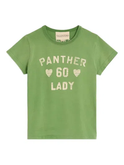 VALENTINO GREEN GRAPHIC PRINT T-SHIRT