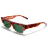 Valentino Green Pilot Unisex Sunglasses Vls-164 B 52 In Red