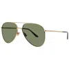 Valentino Green Pilot Unisex Sunglasses Vls-172 A 60 In Green