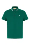 Valentino Polo Jersey Regular Embroidered Dreamatic In Green
