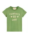 Valentino Graphic Crewneck Top With Front Design In Green