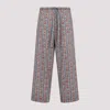 Valentino Voyage Imaginaire Print Straight Pants In Grey
