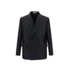 Valentino Sophisticated Wool Blend Jacket In Black