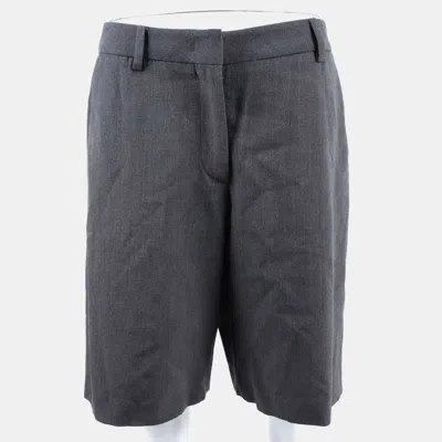 Pre-owned Valentino Grey Wool Half Pants