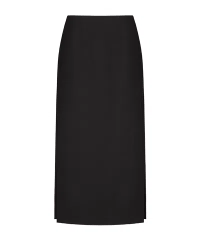 VALENTINO VALENTINO	GRISAILLE STRIAGHT HEM MIDI SKIRT
