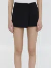 Valentino Minifalda Wrap Miniskirt In Black
