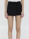 Valentino Minifalda Wrap Miniskirt In Black