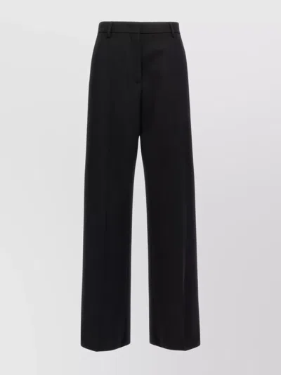 VALENTINO VIRGIN WOOL WIDE-LEG TROUSERS