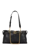 Valentino Growl Medium Tote Bag In Black
