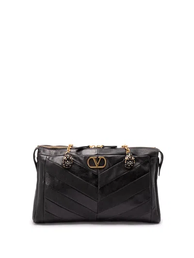 Valentino Garavani `growl` Medium Tote In Green